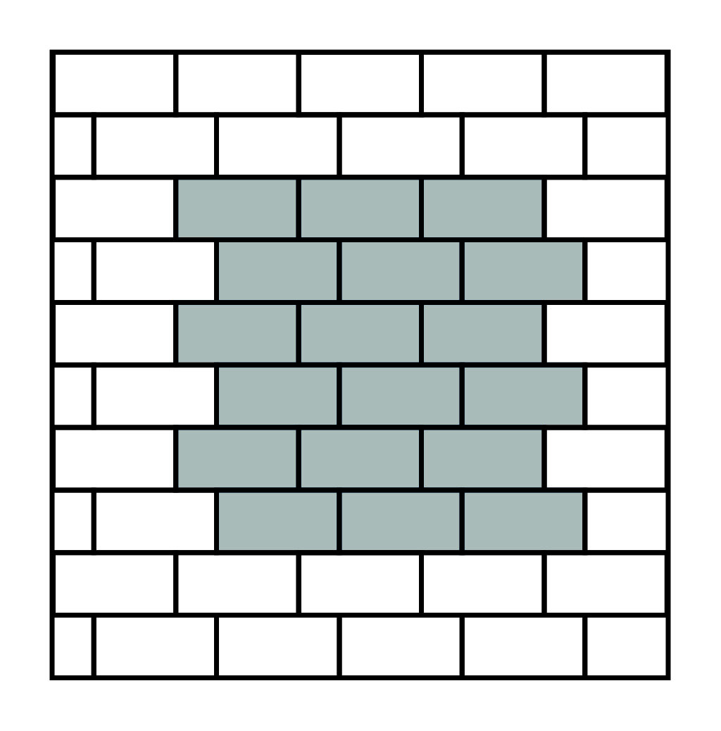 Legpatronen tegels halfsteens verband